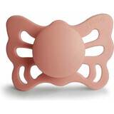 FRIGG Butterfly Schmetterling Anatomischer Silikonschnuller Pretty in Peach, 0-6m 1×1 Stück, Silikonschnuller