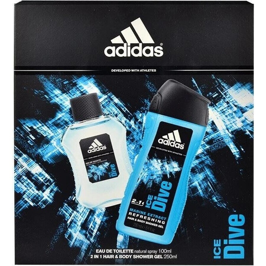 Adidas Ice Dive Edt 100ml 1×100 ml, Eau de Toilette