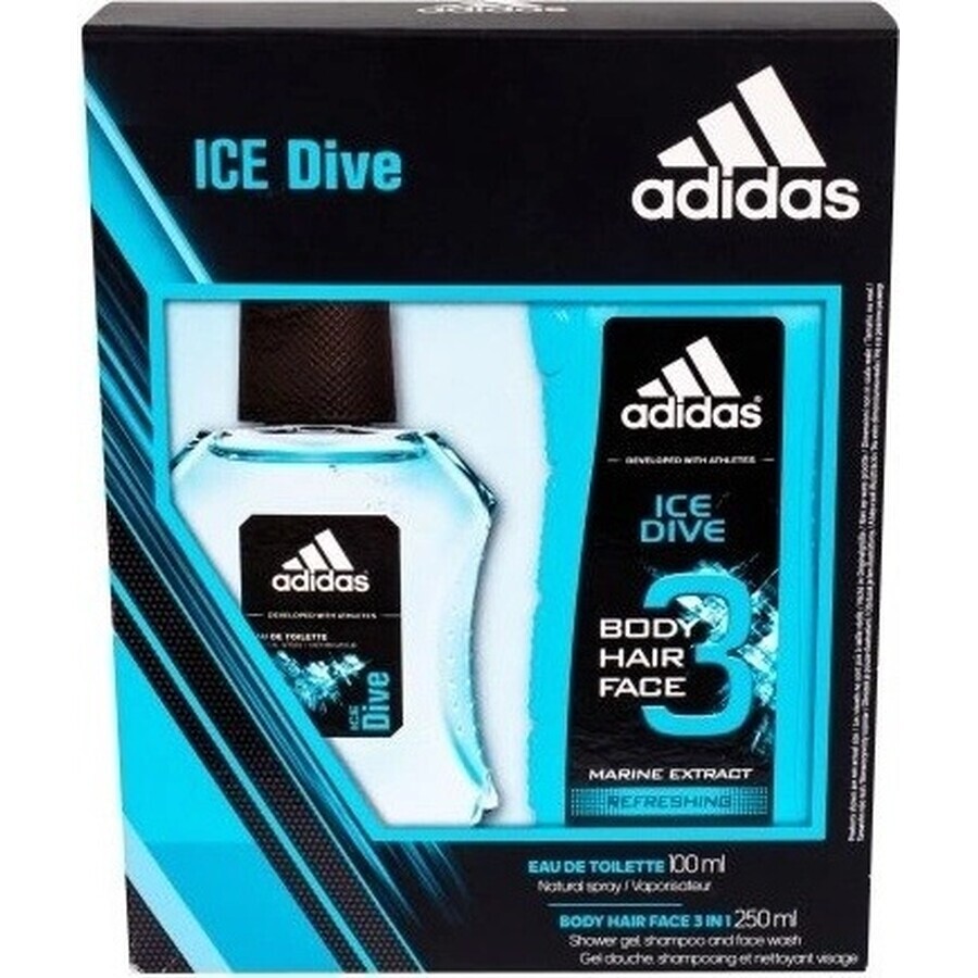 Adidas Ice Dive Edt 100ml 1×100 ml, Eau de Toilette