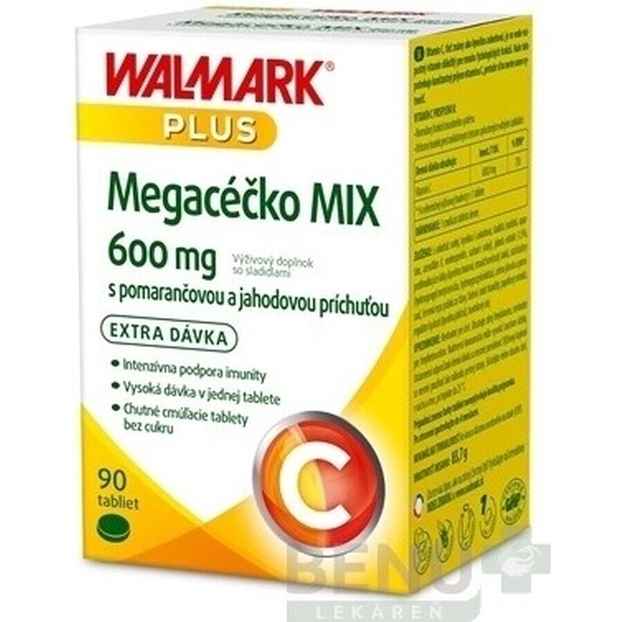 WALMARK Megacečko 600 mg arancia 1×90 tbl, integratore alimentare