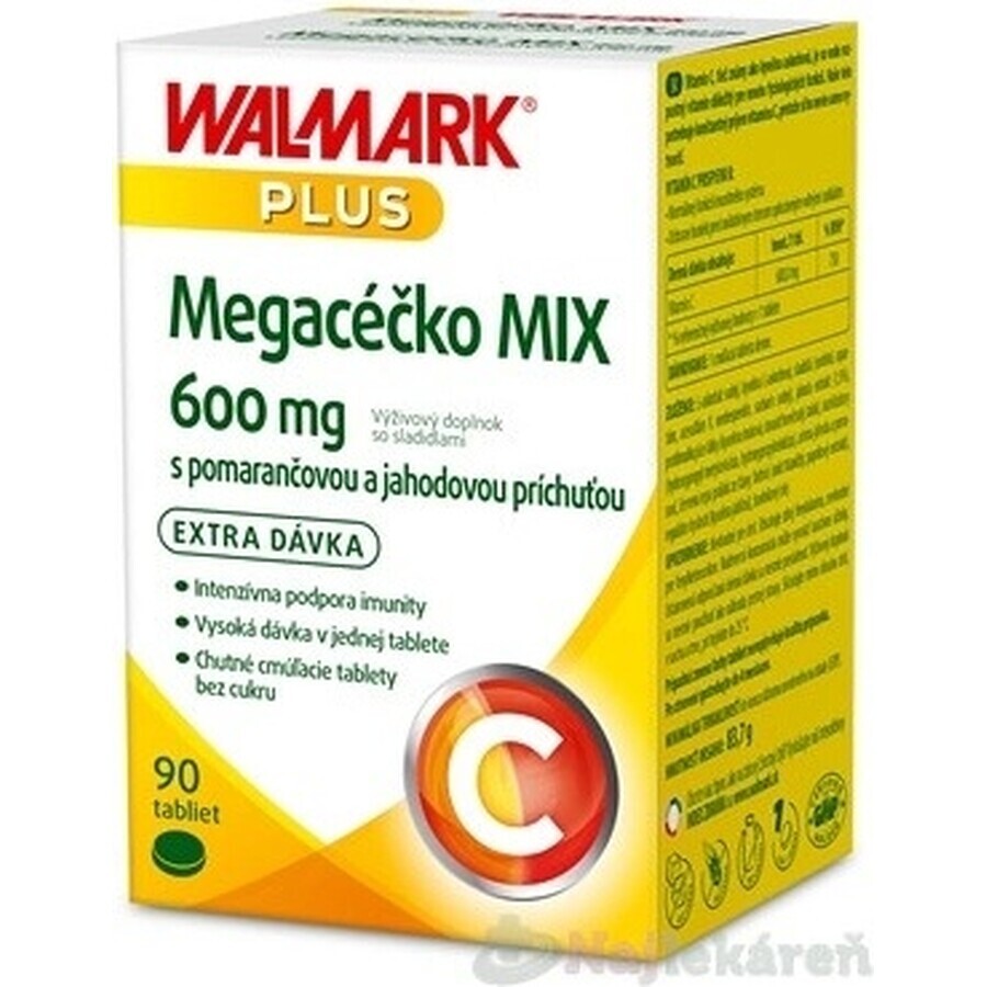 WALMARK Megacečko 600 mg arancia 1×90 tbl, integratore alimentare