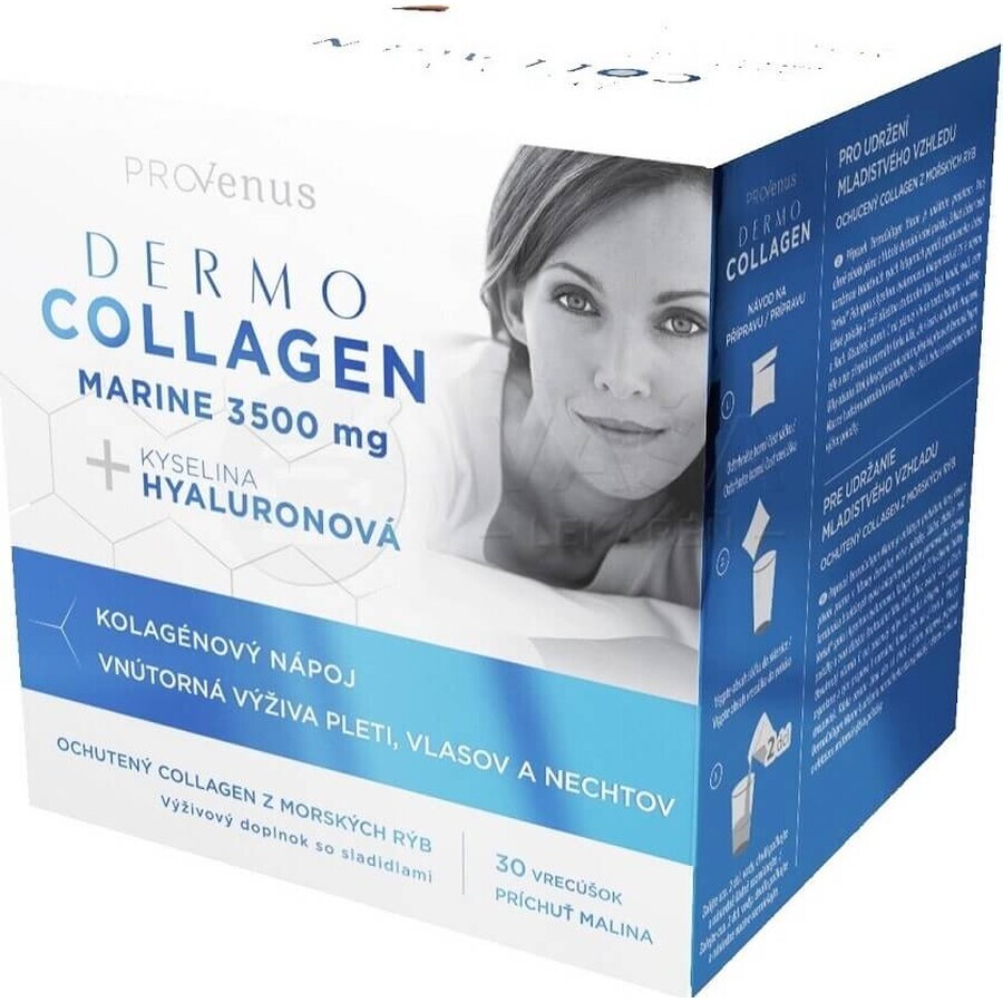 DermoCollagene Marino 3500 mg ProVenus 1×30 pezzi, gusto lampone