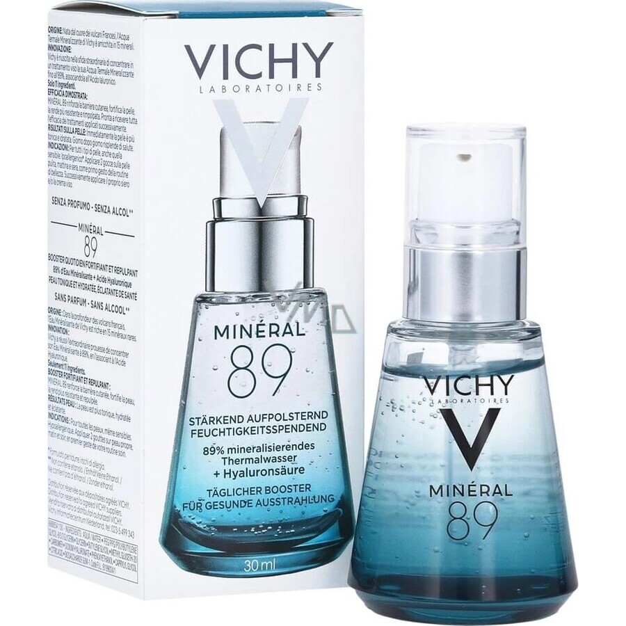 VICHY Minéral 89 Hyaluron-Booster 1x30 ml, ser pentru toate tipurile de ten