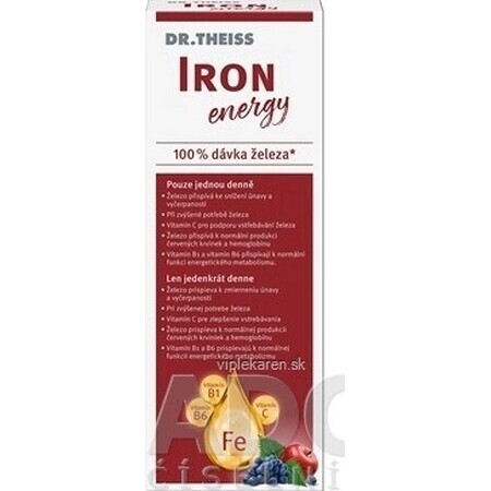 Dr. Theiss Iron Energy 1×250 ml, Nahrungsergänzungsmittel