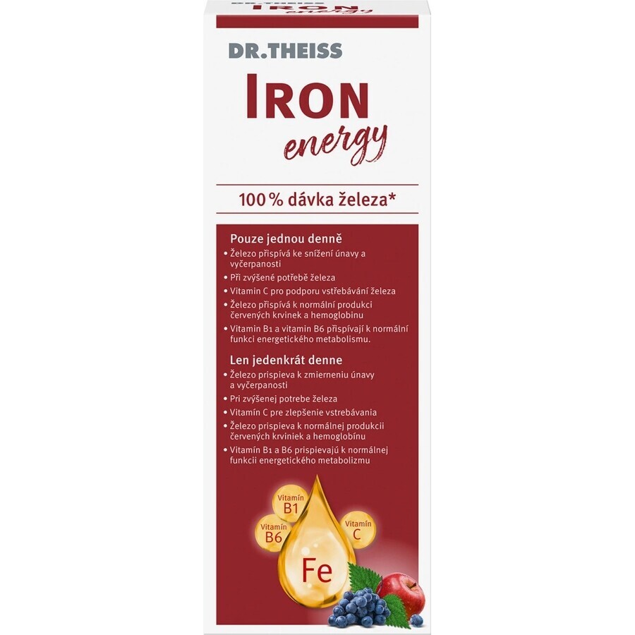 Dr. Theiss Iron Energy 1×250 ml, Nahrungsergänzungsmittel