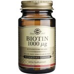 Solgar Biotin 1000 μg Für Haare und Haut 50 Kapseln 1×50 cps, Nahrungsergänzungsmittel