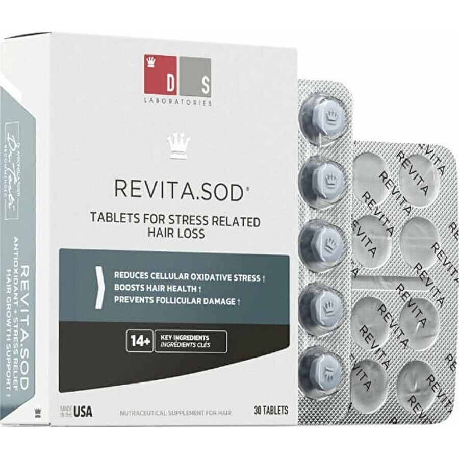 DS Laboratories Antioxidationstabletten Revita.SOD gegen Haarausfall 1×30 tbl, Nahrungsergänzungsmittel