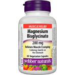 WEBBER NATURALS Magnesiumbisglycinaat 200 mg 1×60 cps, voedingssupplement