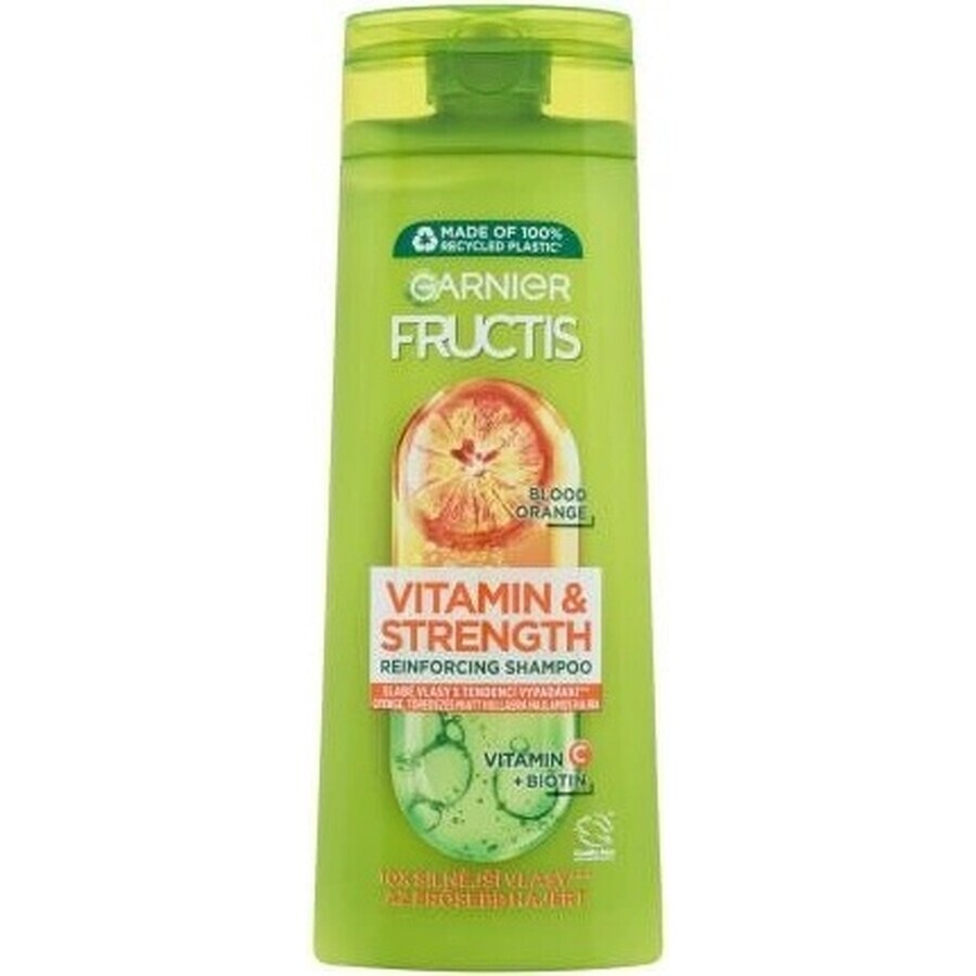 Garnier Fructis Champú Acondicionador Vitamina & Fuerza 250ml 1×250ml 1×250ml, Champú acondicionador