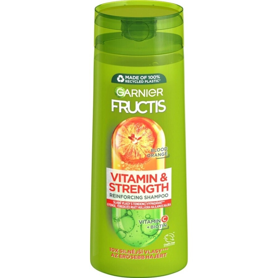 Garnier Fructis Champú Acondicionador Vitamina & Fuerza 250ml 1×250ml 1×250ml, Champú acondicionador