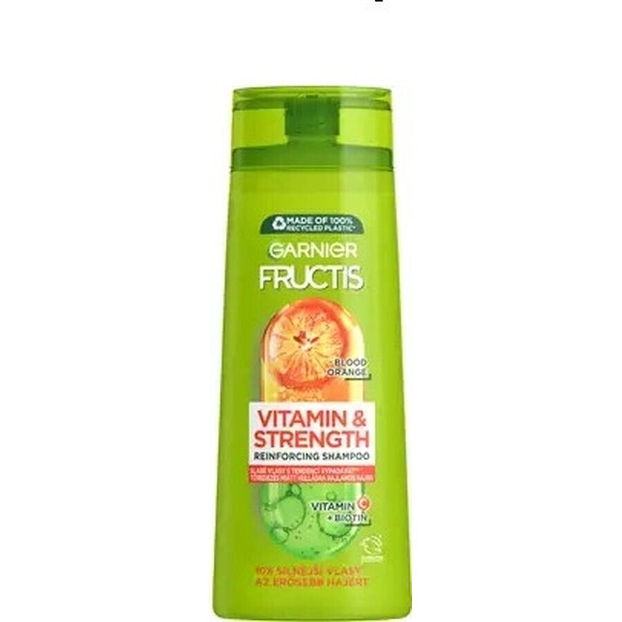 Garnier Fructis Champú Acondicionador Vitamina & Fuerza 250ml 1×250ml 1×250ml, Champú acondicionador