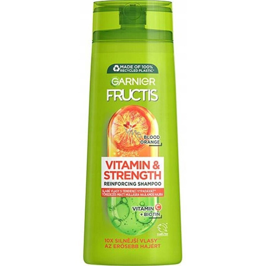 Garnier Fructis Champú Acondicionador Vitamina & Fuerza 250ml 1×250ml 1×250ml, Champú acondicionador