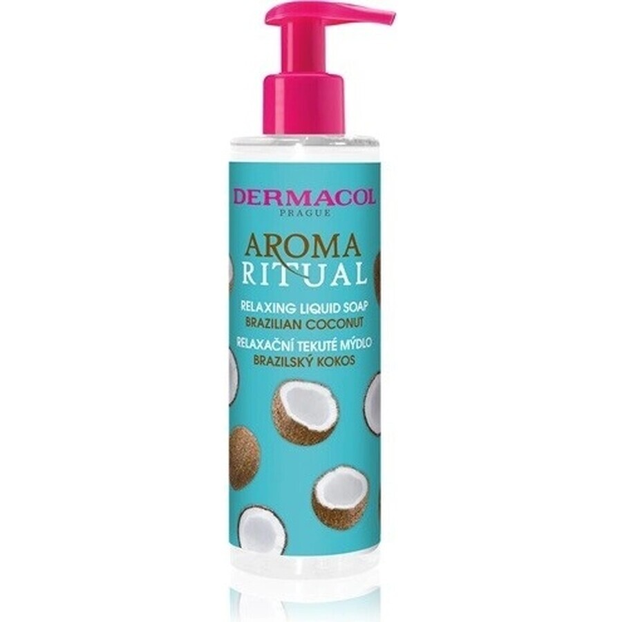 Dermacol Aroma Ritual Coconut Brazilian Liquid Soap 1×250 ml, aroma di cocco