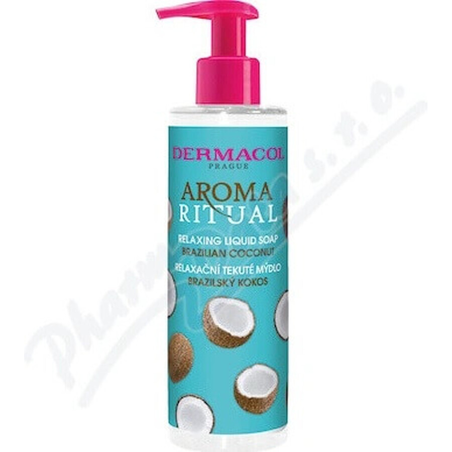 Dermacol Aroma Ritual Coconut Brazilian Liquid Soap 1×250 ml, aroma di cocco