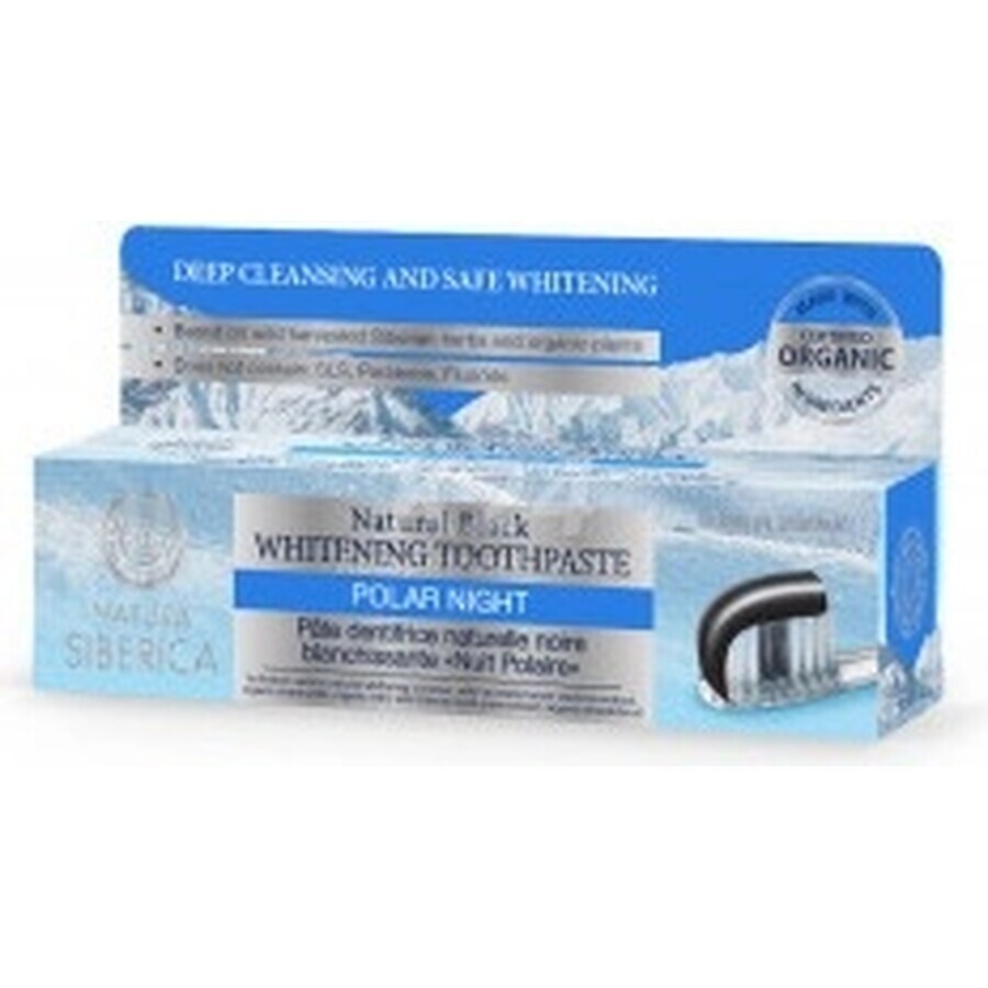 Natura Siberica whitening toothpaste black "Polar Night" 1×100 g, toothpaste