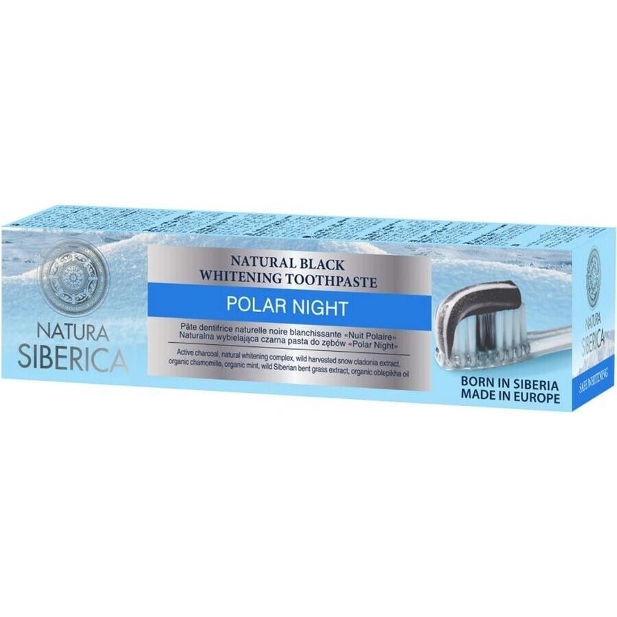 Natura Siberica whitening toothpaste black "Polar Night" 1×100 g, toothpaste