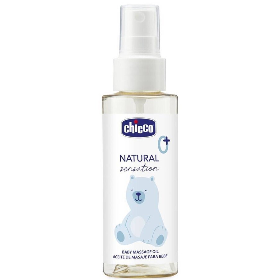 CHICCO Natural Sensation Massageöl 100ml, 0m+ 1×100 ml, Massageöl