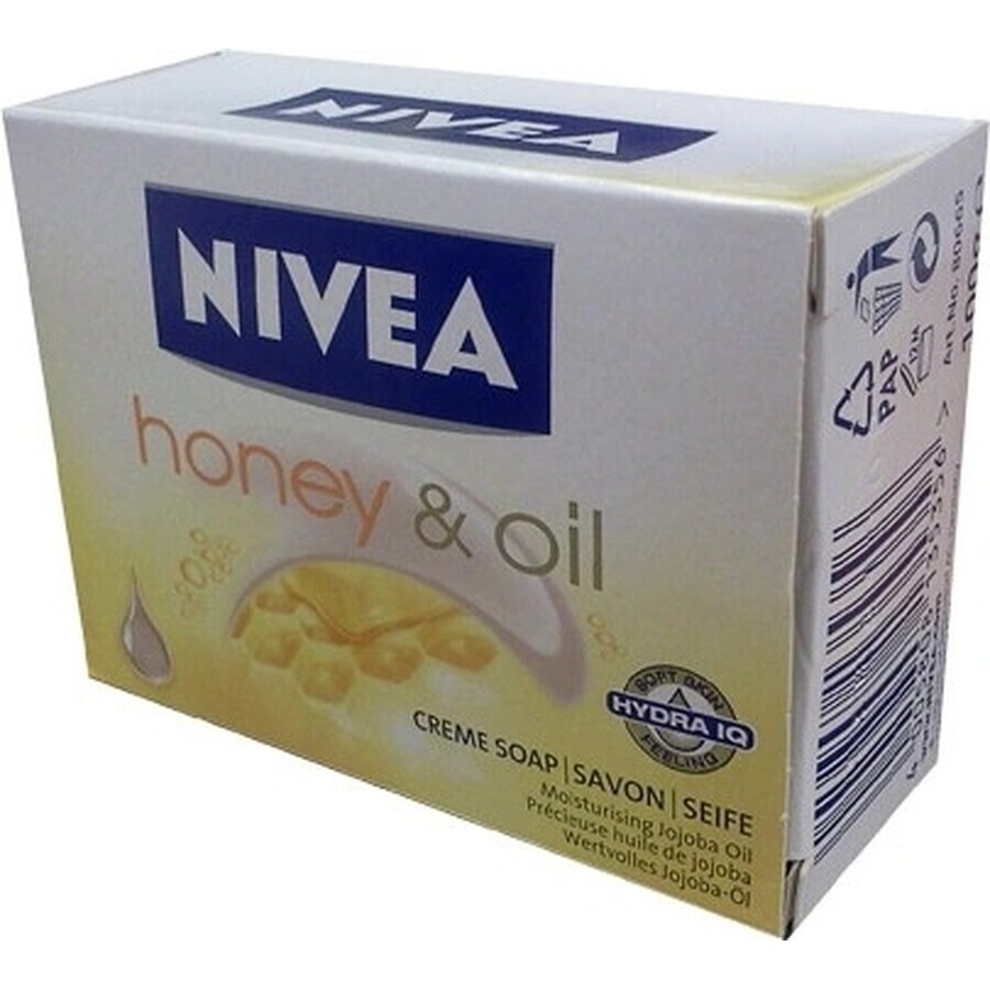 NIVEA Honey&Oil Solid Soap 100g 1×100 g, savon solide