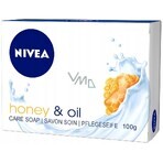 NIVEA Honey&Oil Solid Soap 100g 1×100 g, savon solide