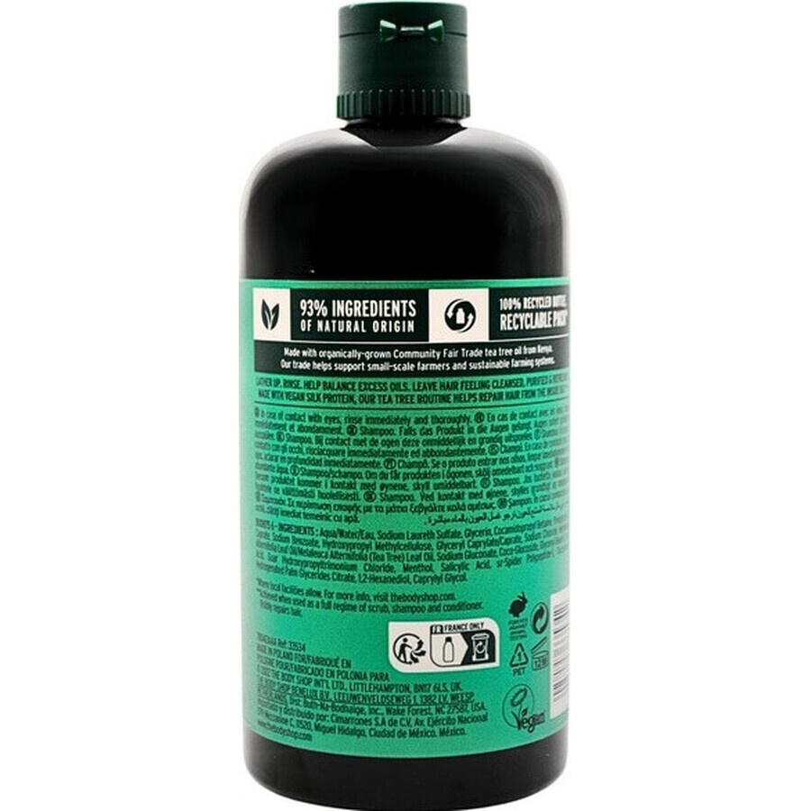 The Body Shop Shampoo für fettiges Haar Teebaum 1×400 ml, Shampoo