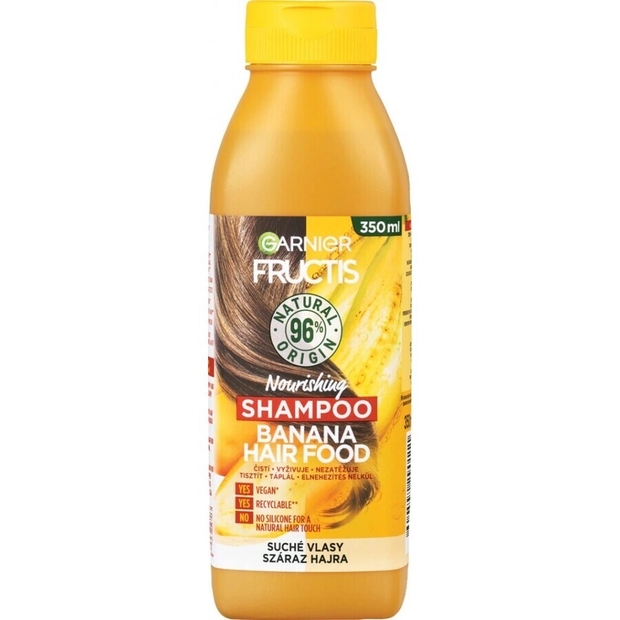 Garnier Fructis Hair Food Champú Plátano 1×350 ml, champú