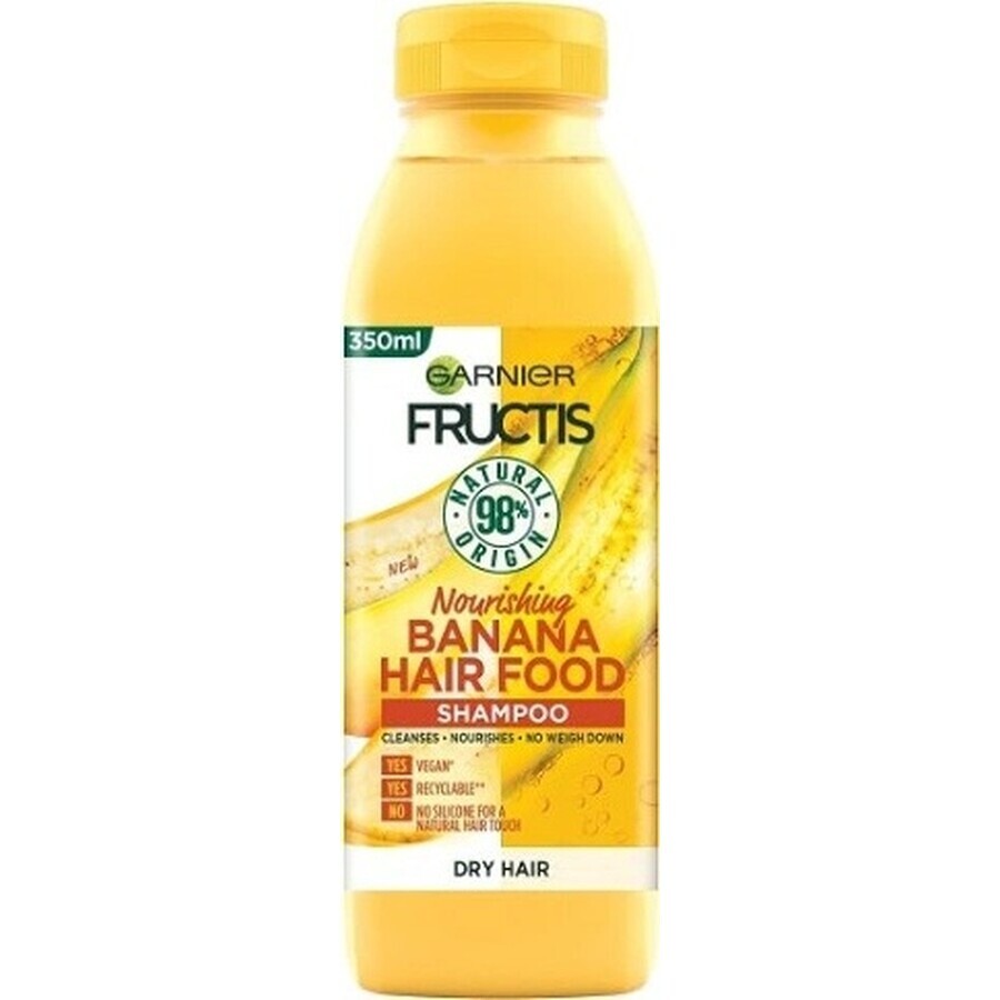 Garnier Fructis Hair Food Champú Plátano 1×350 ml, champú