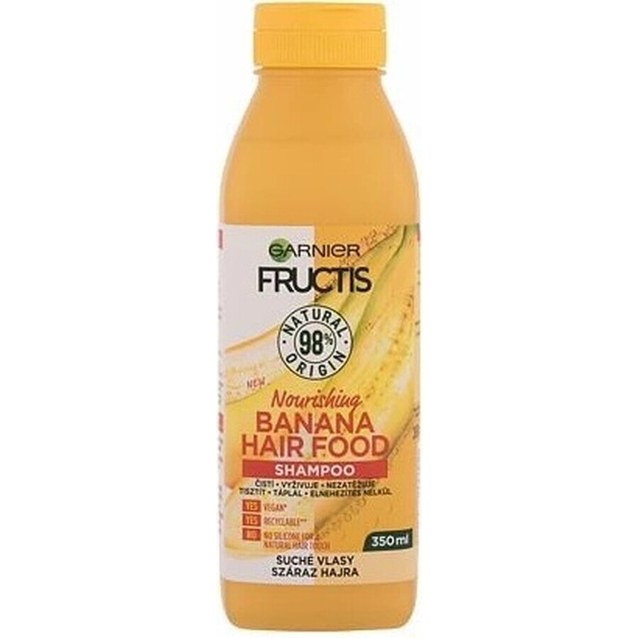 Garnier Fructis Hair Food Champú Plátano 1×350 ml, champú