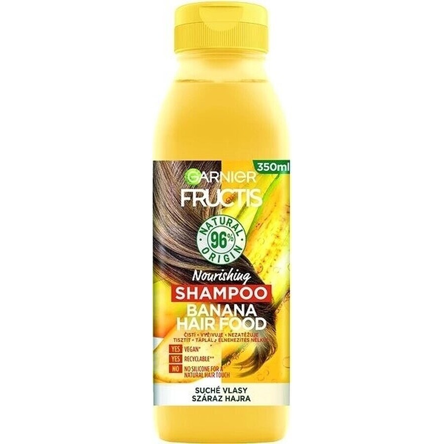 Garnier Fructis Hair Food Champú Plátano 1×350 ml, champú