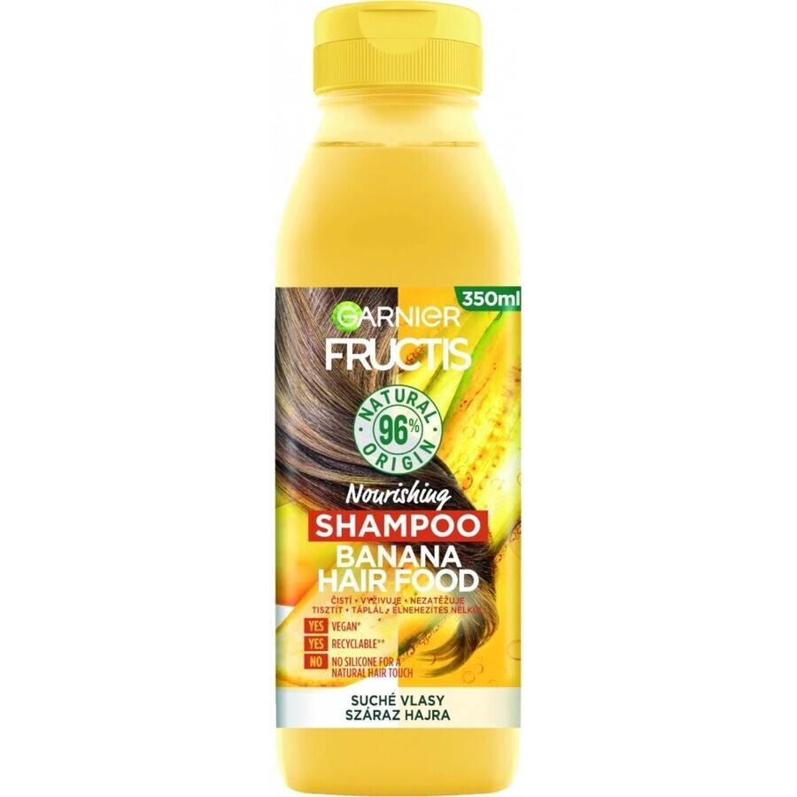 Garnier Fructis Hair Food Champú Plátano 1×350 ml, champú