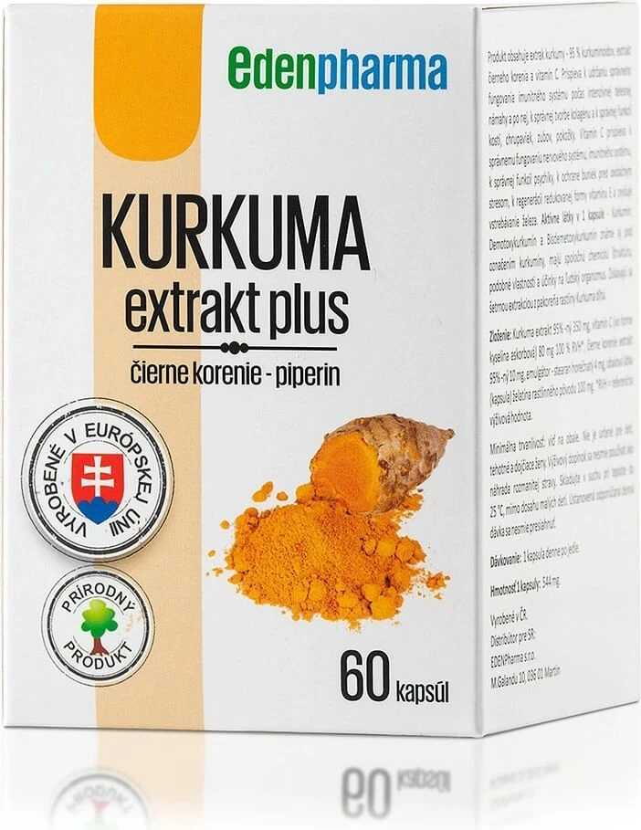 EDENPharma KURKUMA extract plus 1×60 cps, Nahrungsergänzungsmittel
