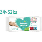 Pampers Sensitive Box Wipes Plastic Free 24x52pcs 24×52 pcs