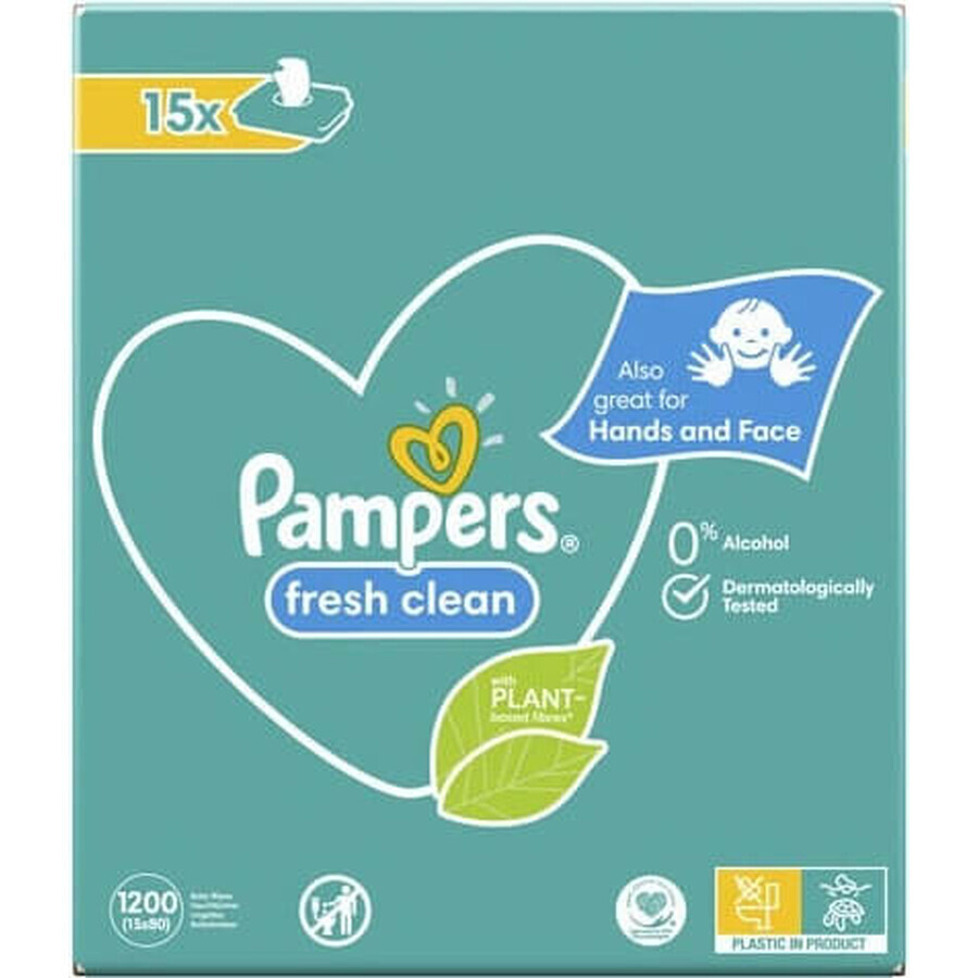 Pampers Sensitive Box Wipes Plastic Free 24x52pcs 24×52 pcs