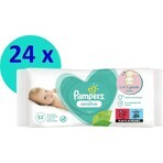 Pampers Sensitive Box Wipes Plastic Free 24x52pcs 24×52 pcs