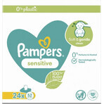 Pampers Sensitive Box Wipes Plastic Free 24x52pcs 24×52 pcs