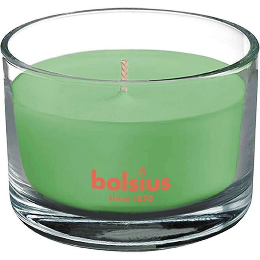 Bolsius Aromatic 2.0 Scented glass candle with green tea 1×1 pc, size 90 x 63 mm