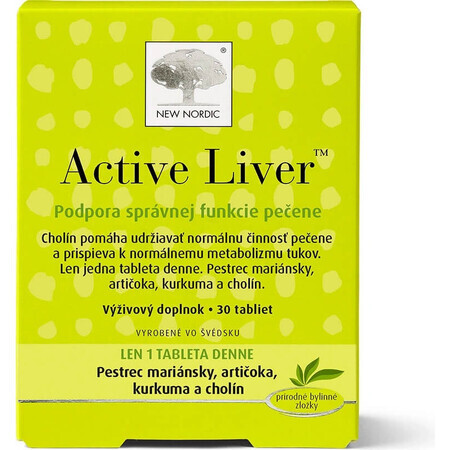 NUEVO NORDIC Active Liver 1×30 tbl, complemento alimenticio