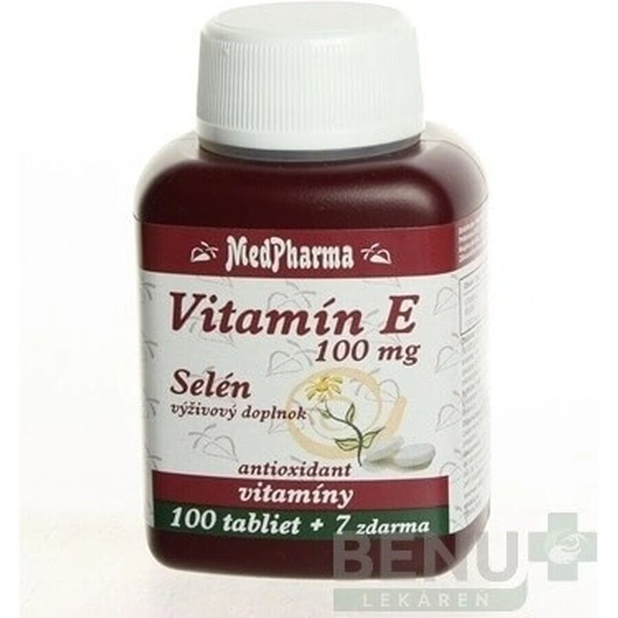 MedPharma VITAMINE E 100 1×107 cps, voedingssupplement