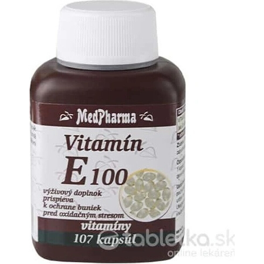 MedPharma VITAMINE E 100 1×107 cps, voedingssupplement