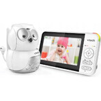 VTECH BM5550-OWL, baby video baby sitter Owl cu ecran de 5" și cameră pivotantă 1×1pc, baby sitter