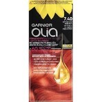 Garnier Olia Permanente Haarfarbe 7.40 Intensives Kupfer 1×1 Set, permanente Haarfarbe