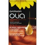 Garnier Olia Permanente Haarfarbe 7.40 Intensives Kupfer 1×1 Set, permanente Haarfarbe