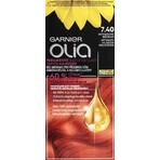 Garnier Olia Permanente Haarfarbe 7.40 Intensives Kupfer 1×1 Set, permanente Haarfarbe