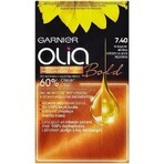 Garnier Olia Permanente Haarfarbe 7.40 Intensives Kupfer 1×1 Set, permanente Haarfarbe