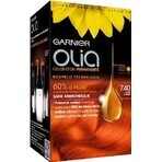 Garnier Olia Permanente Haarfarbe 7.40 Intensives Kupfer 1×1 Set, permanente Haarfarbe