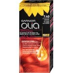 Garnier Olia Permanente Haarfarbe 7.40 Intensives Kupfer 1×1 Set, permanente Haarfarbe