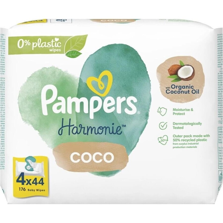 PAMPERS HARMONIE HARMONIE PROTECT&CARE WIPES 176KS 1×176 pcs, wet wipes