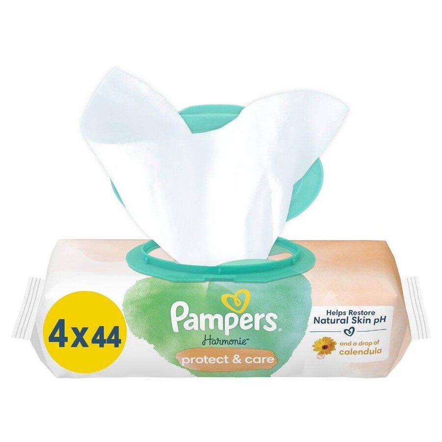 PAMPERS HARMONIE HARMONIE PROTECT&CARE WIPES 176KS 1×176 pcs, wet wipes