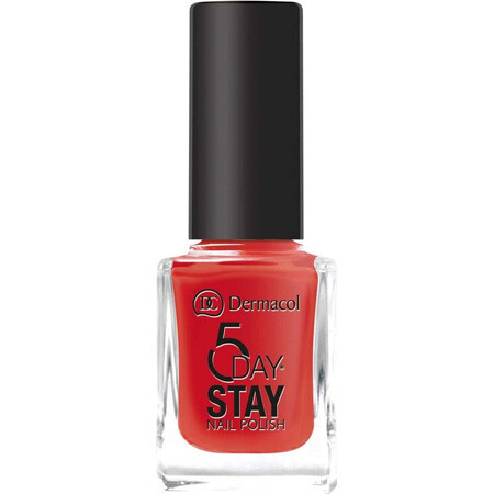 Dermacol Long Lasting Nail Lacquer 5 Days Stay No.21 Monroe Red 1×11 ml, smalto per unghie