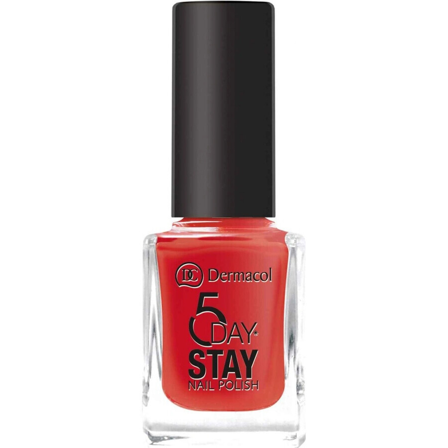 Dermacol Long Lasting Nail Lacquer 5 Days Stay No.21 Monroe Red 1×11 ml, smalto per unghie