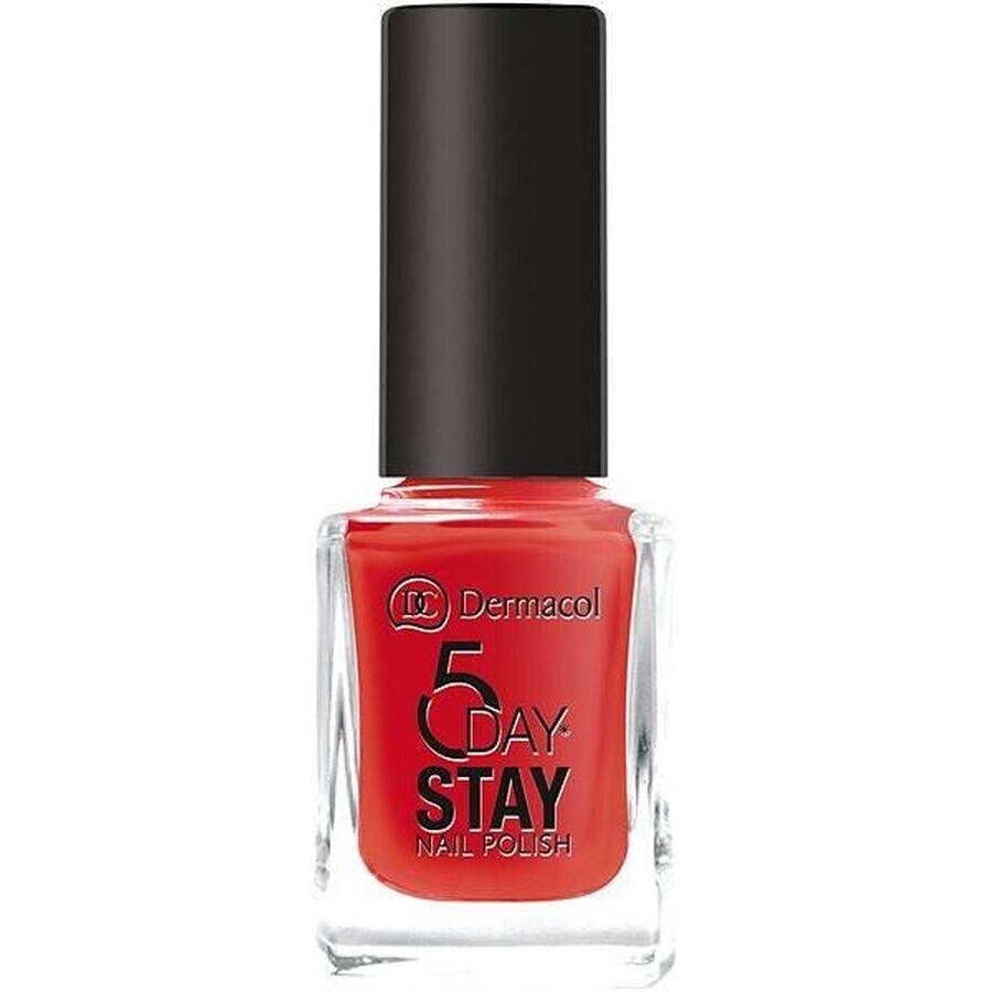 Dermacol Long Lasting Nail Lacquer 5 Days Stay No.21 Monroe Red 1×11 ml, smalto per unghie